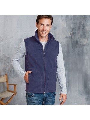 Plain Luca zip-through microfleece gilet  Kariban 300 GSM